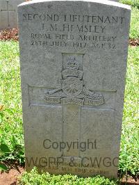 Dar Es Salaam War Cemetery - Hemsley, James Mortimer